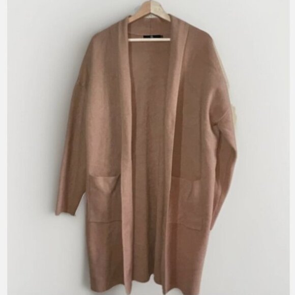 Lillusory Sweaters - LILLUSORY Women's Oversized Long Cardigan Sweater Camel Brown Pockets Size XL